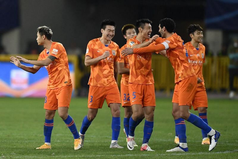 Shandong Taishan are in action against Cangzhou Mighty Lions in the Chinese Super League on Wednesday