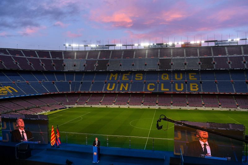 The Camp Nou at Barcelona