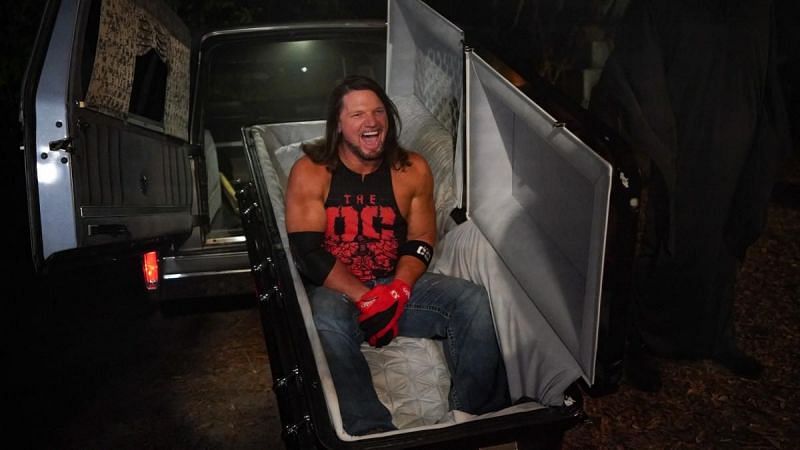 AJ Styles repeatedly mocked The Undertaker before and during the match