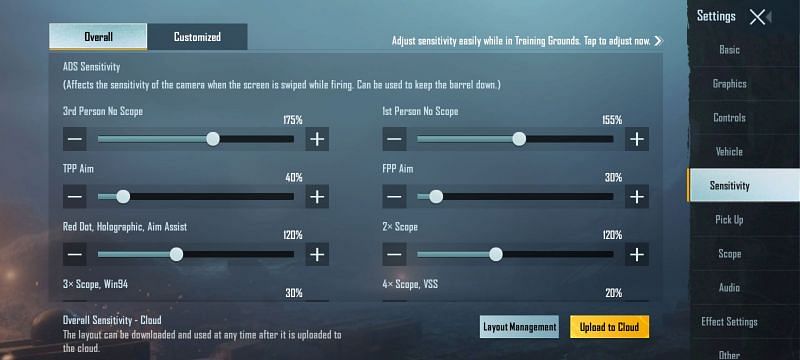 Best BGMI ADS sensitivity for accurate headshots