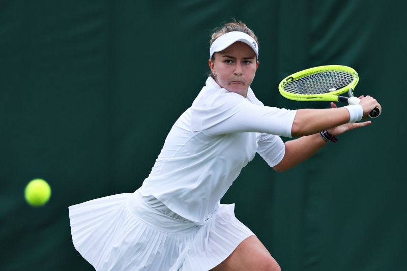 Krejcikova will look to build on her first win at the All England Club.