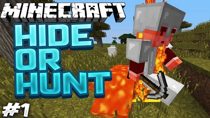 Hide or hunt in Minecraft is quickly gaining popularity (Image via YouTube, RyanNotBrian)