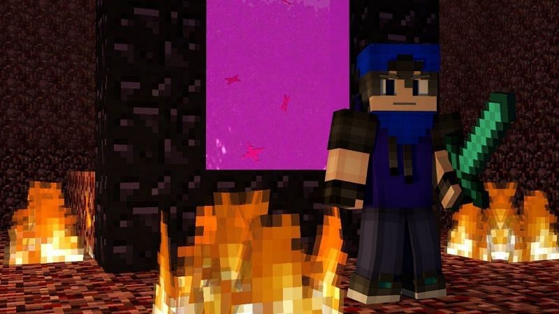 A player who looks ready to take on the horrors of the nether (Image via Markreydado YT on YouTube)