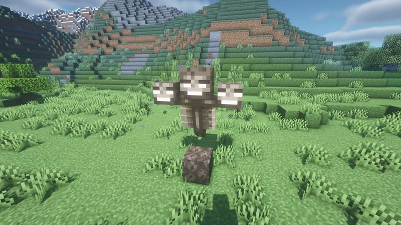 Wither in the game (Image via Minecraft)