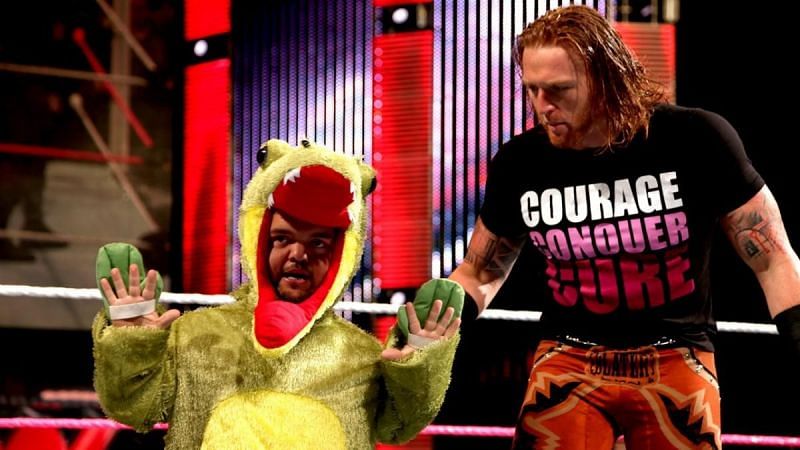 Hornswoggle and Heath Slater