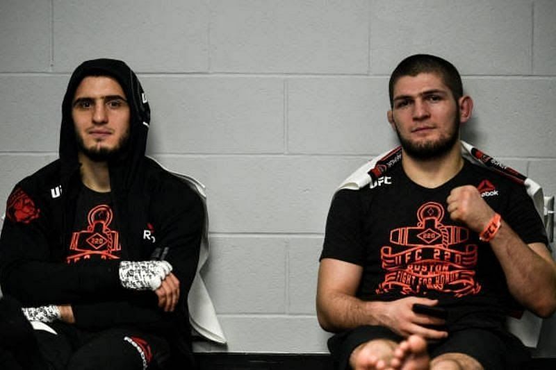 Islam Makhachev with Khabib Nurmagomedov