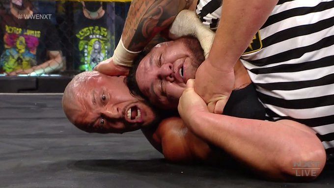 Samoa Joe came face to face with Doomsday on NXT