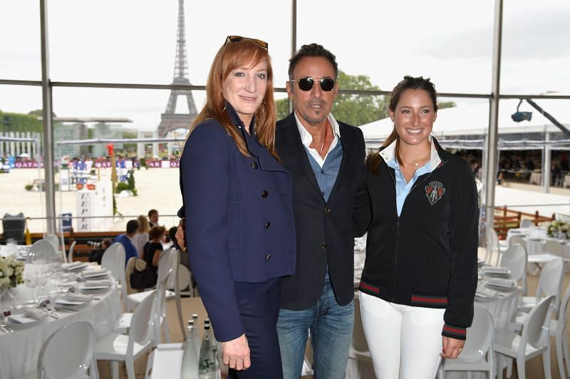Bruce Springsteen and his wife Patti Scialfa (left) and their daughter Jessica Springsteen