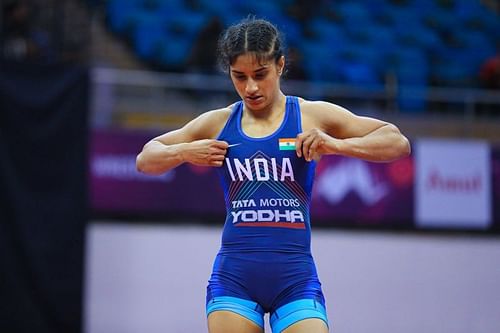 World Number 1. Vinesh Phogat [Image Credits: Vinesh Phogat/Twitter]