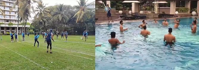 SL vs IND: [Watch] Team India indulge in some fun outdoor activities after coming out of quarantine