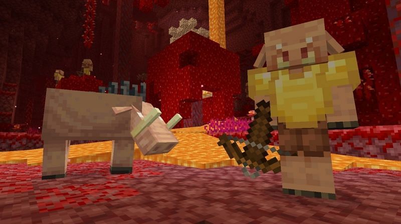 Learn about nether mobs in Minecraft (Image via Eurogamer)