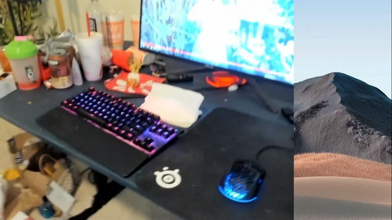 xQc&#039;s room tour doesn&#039;t go as planned (Image via xQc Twitch)