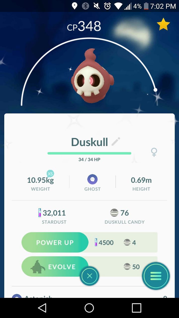 Duskull in Pokemon Go