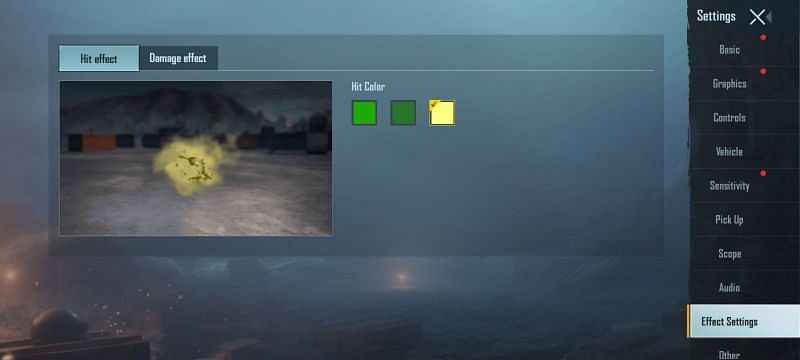Hit effect feature in Battlegrounds Mobile India