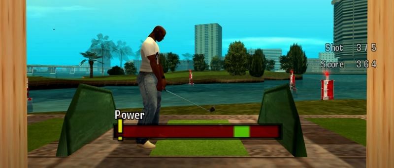 Victor, playing golf (Image via GTA Series Videos)