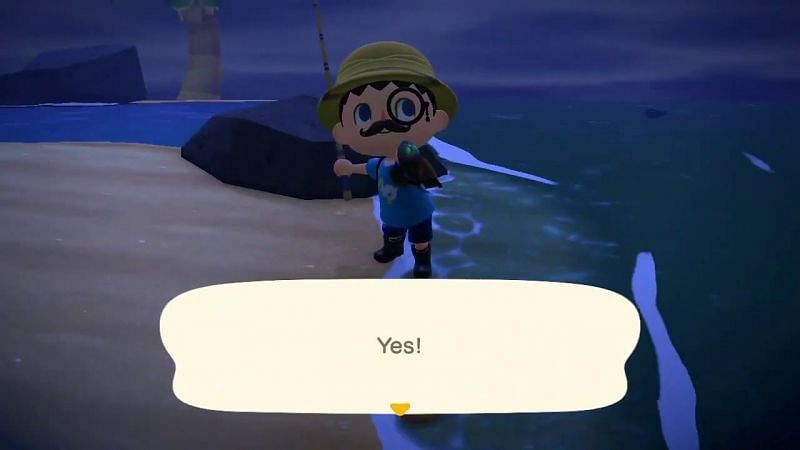 How to catch a Barreleye fish in Animal Crossing: New Horizons (Image via YouTube)