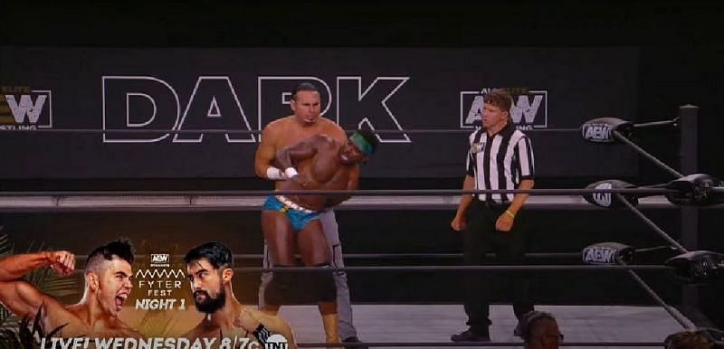 The announcement took place during the AEW Dark opener