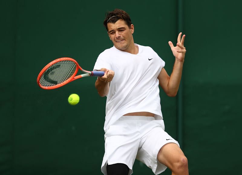 Taylor Fritz is into the third round at Wimbledon for the first time.