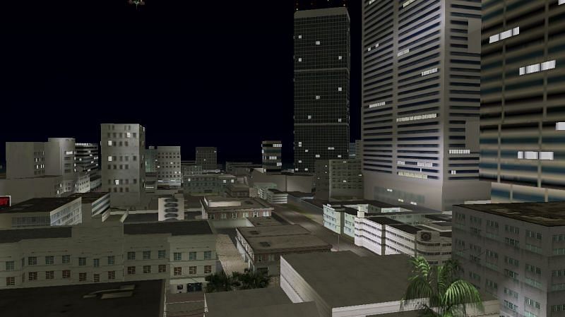 The downtown area isn&#039;t nearly as lively as it should be (Image via GTA Myths Wiki)