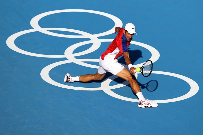 Novak Djokovic at the Tokyo Olympics 2021