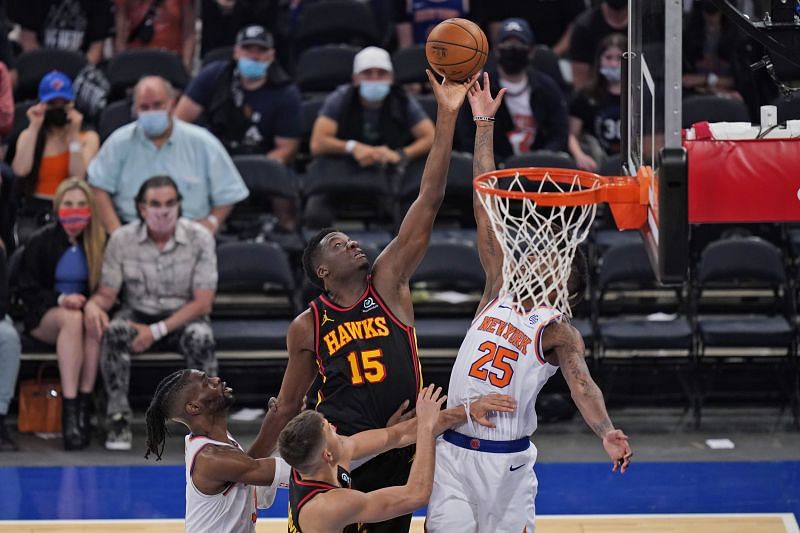 Atlanta Hawks center Clint Capela dominated in the 2021 NBA playoffs vs Knicks