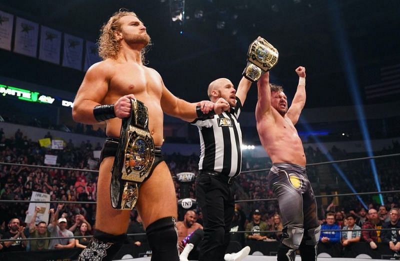 Adam Page and Kenny Omega are former tag champs