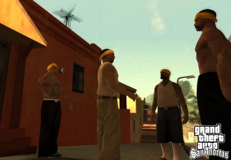 This mission would&#039;ve involved CJ taking over some Vagos territories (Image via Rockstar Games)
