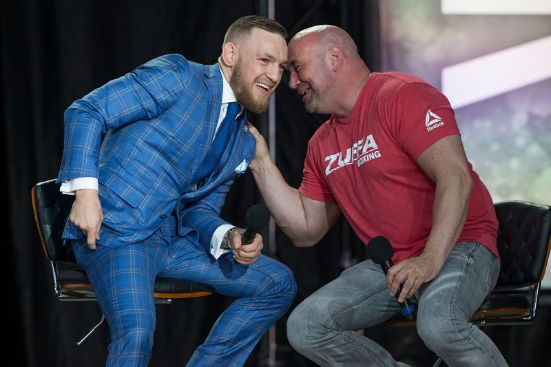 Conor McGregor with UFC president Dana White