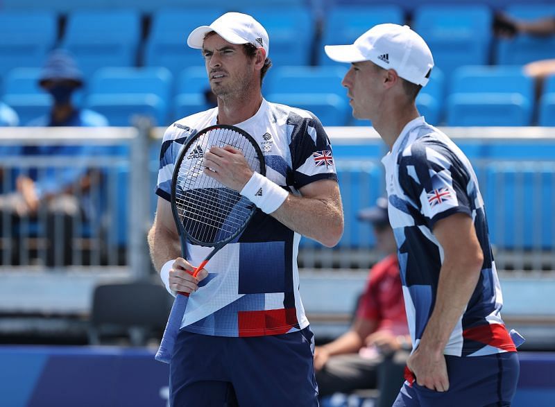 Andy Murray with Joe Salisbury