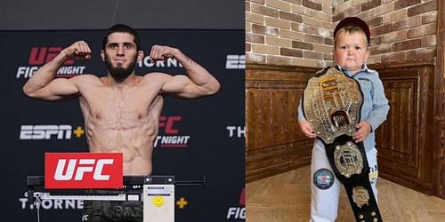 Islam Makhachev (left) and Hasbulla Magomedov (right) [Right Image Courtesy: @hasbulla.magomedov on Instagram]