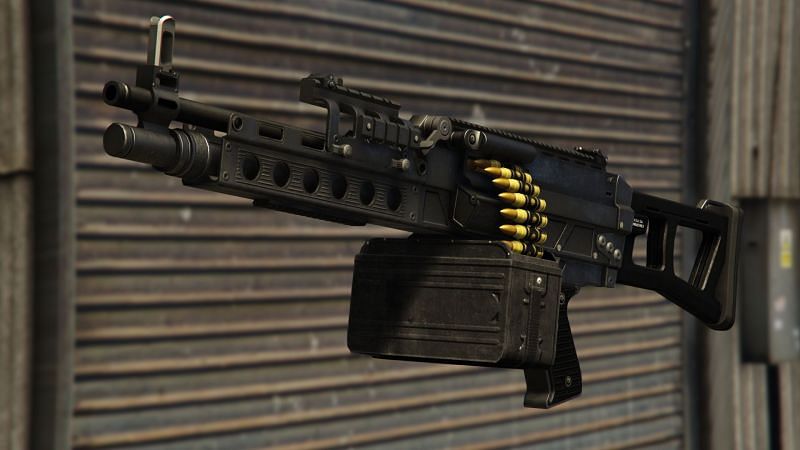 This weapon can easily hold 200 rounds (Image via Rockstar Games)