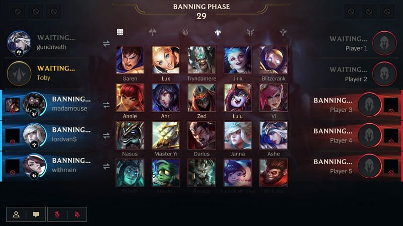 Riot&rsquo;s long-term goal is to increase the ban slots to five per team in Wild Rift (Image via Riot Games)