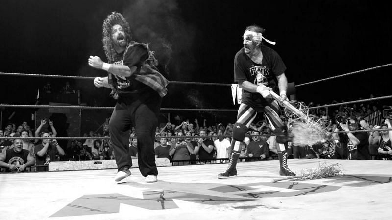 Terry Funk and Mick Foley at ECW One Night Stand in 2006