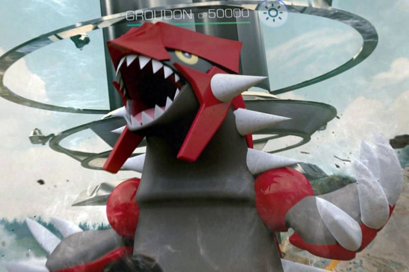 Groudon has a total of eight possible movesets in Pokemon GO (Image via Niantic)