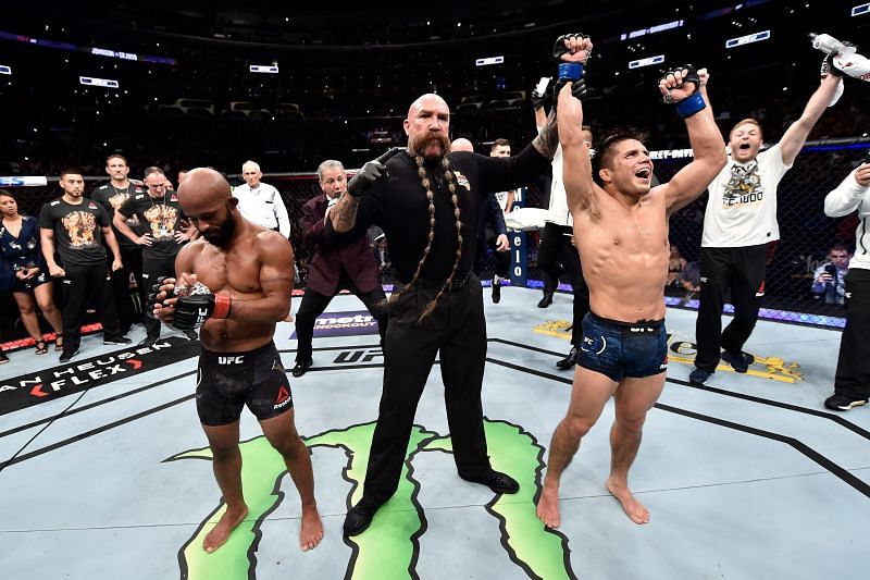 Demetrious Johnson (left) and Henry Cejudo (right) are two of the shortest male fighters in UFC