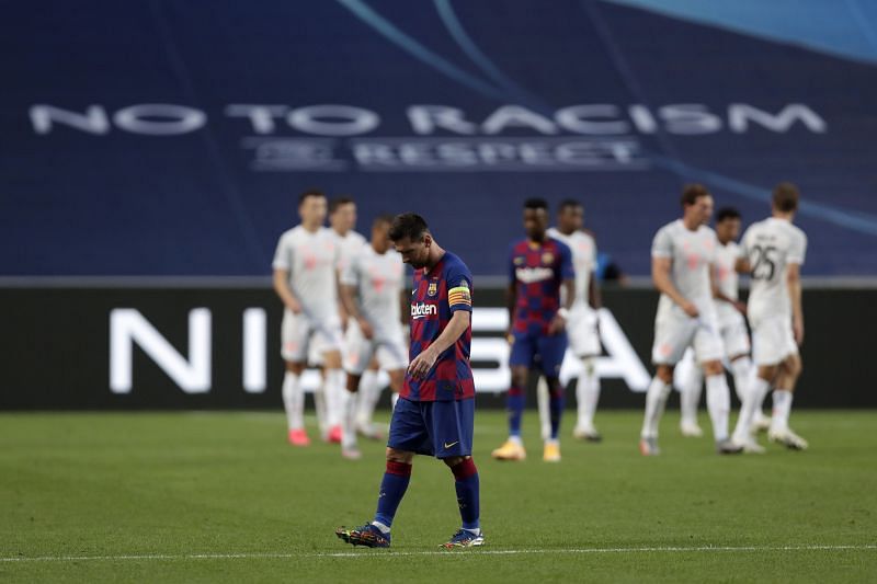 Barcelona&#039;s recent problems hit their peak after their 2-8 loss to Bayern Munich in the 2019-20 Champions League