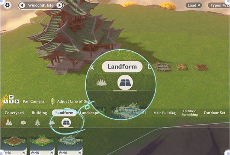 Placing Fields in Teapot realm (Image via miHoYo)