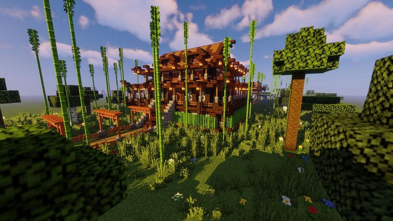 Old Japanese homes inspired this Minecraft build (Image via u/ShinobiMaster_69)