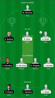 ALZ vs DIF Dream11 Prediction - ECS T10 Stockholm