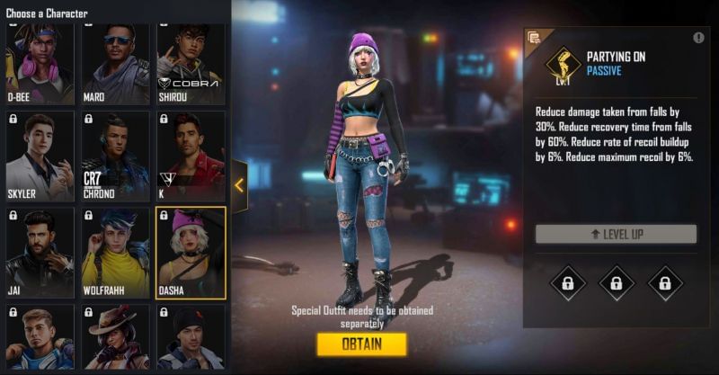 Dasha character (Image via Free Fire)