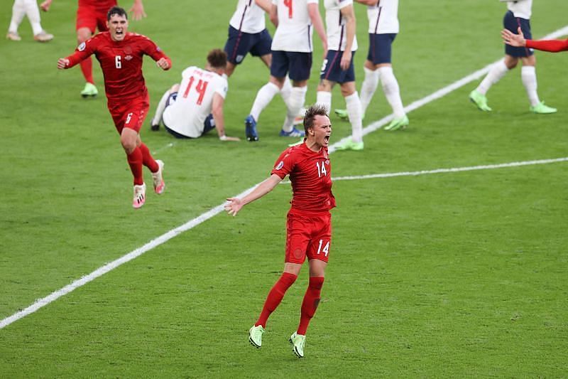 Damsgaard scored the only free-kick of Euro and it sufficed all other failed attempts