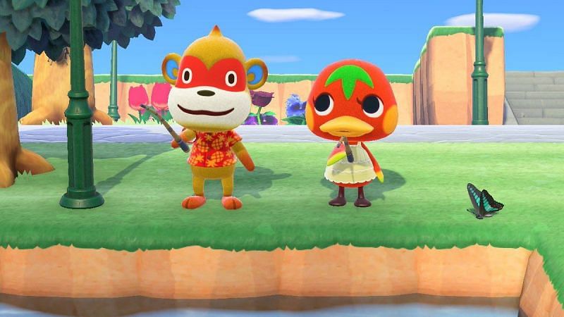 Simon and Ketchup in Animal Crossing: New Horizons (Image via Twitter)