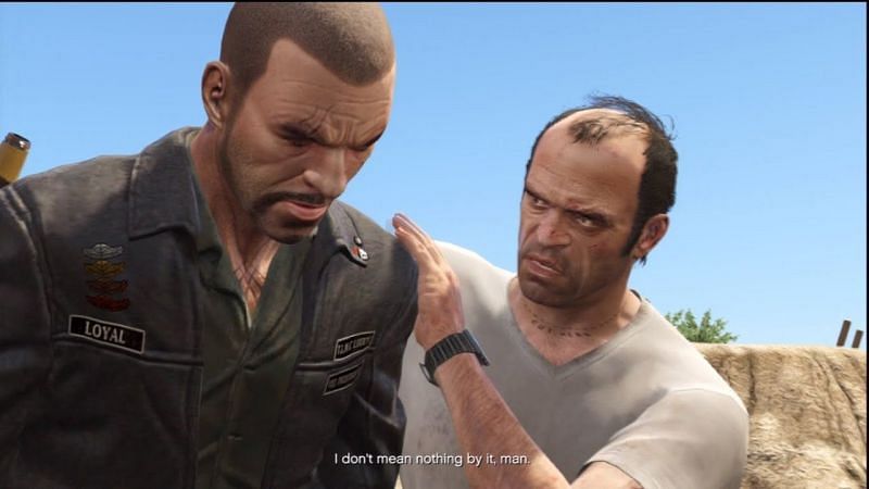Trevor kills Johhny as soon as he appears in the game (Image via Rockstar Games)