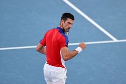 Novak Djokovic on the brink of equalling Roger Federer's record for most matches won at the Olympics