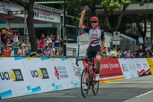 Matej Mohoric won stage seven of the Tour