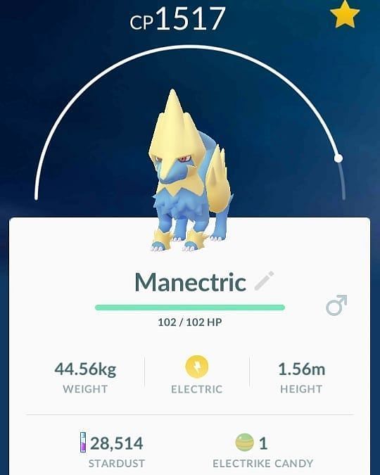 Manectric in Pokemon Go