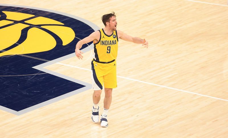 T.J. McConnell #9 of the Indiana Pacers