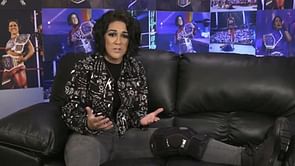 Bayley sends a message to the returning fans from the hospital