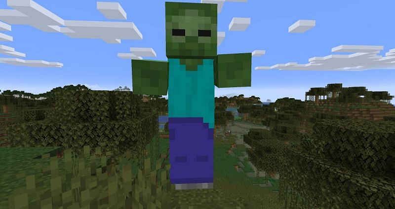 Giants take on the look of huge zombies and cannot spawn naturally in a world (Image via Minecraft)