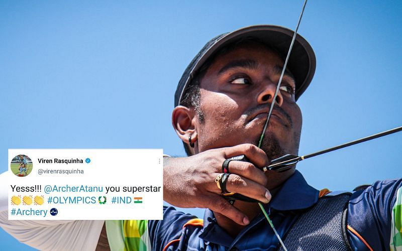 India&#039;s Atanu Das qualifies for the quarterfinal of the Olympics [Image Credits:World Archery/Twitter]
